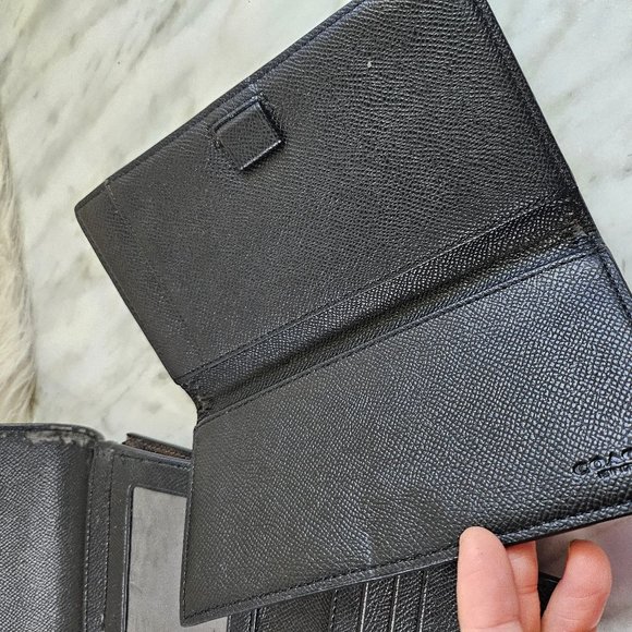 Coach Brown Signature Coated Canvas Long Wallet - Picture 5 of 10